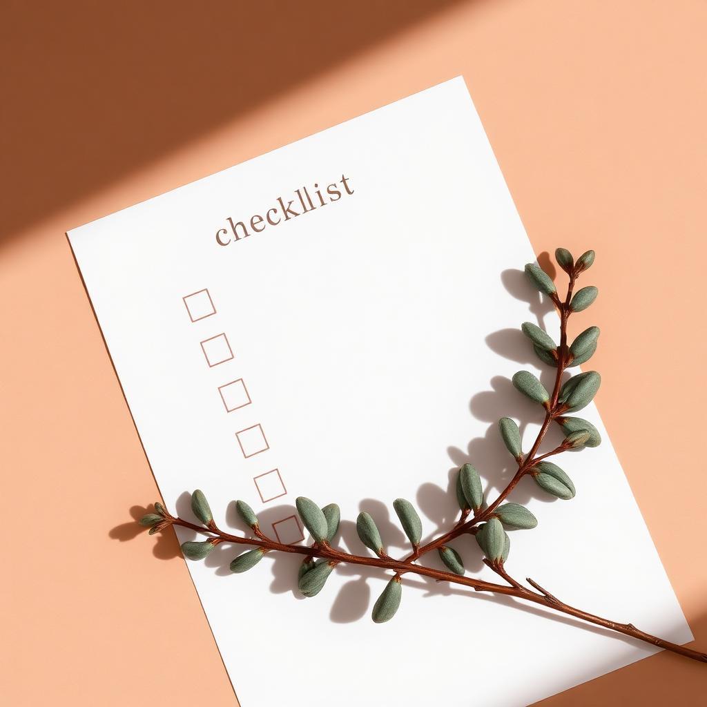 Printed product validation checklist page
